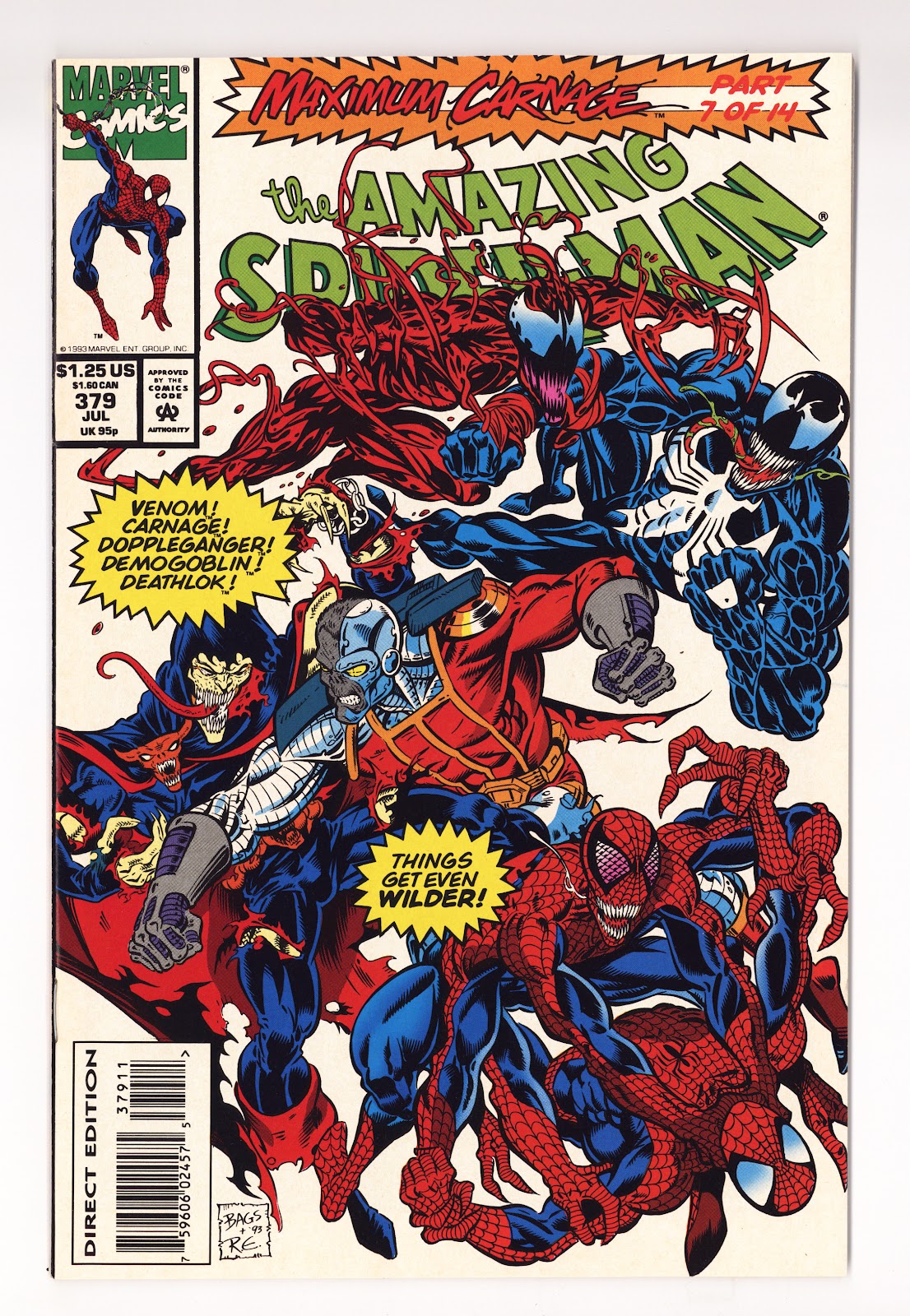 The Amazing Spider-Man Vol 1 379  NM- (9.2)   (1993)