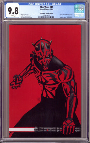 Star Wars Vol 3 41 CGC 9.8 (NM/M)   (2024) Christopher Negative Space Darth Maul Variant