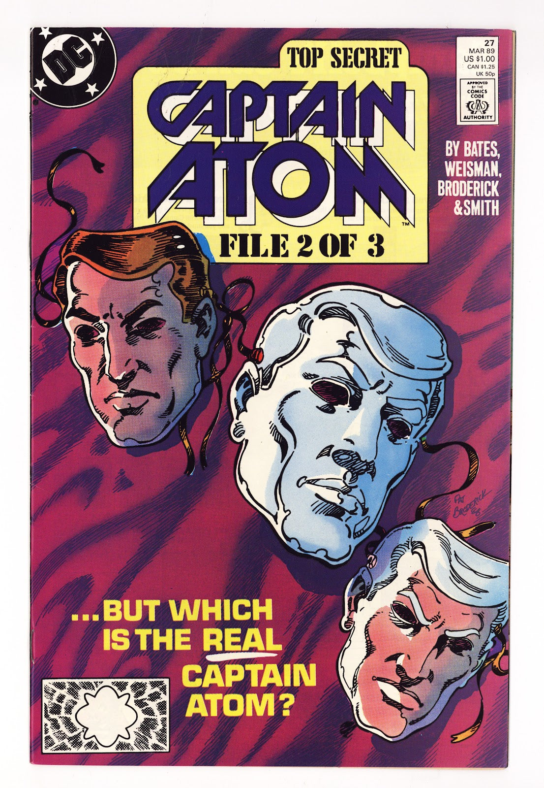 Captain Atom Vol 3 27  Mid Grade   (1989)     