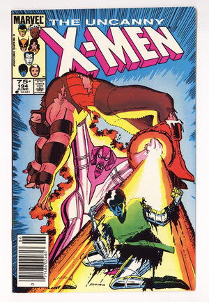 The Uncanny X-Men Vol 1 194  VF+ (8.5)   (1985)   Canadian Price Variant