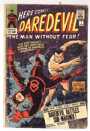 Daredevil Vol 1 7 FR (1.0) Pinup Missing (1965)