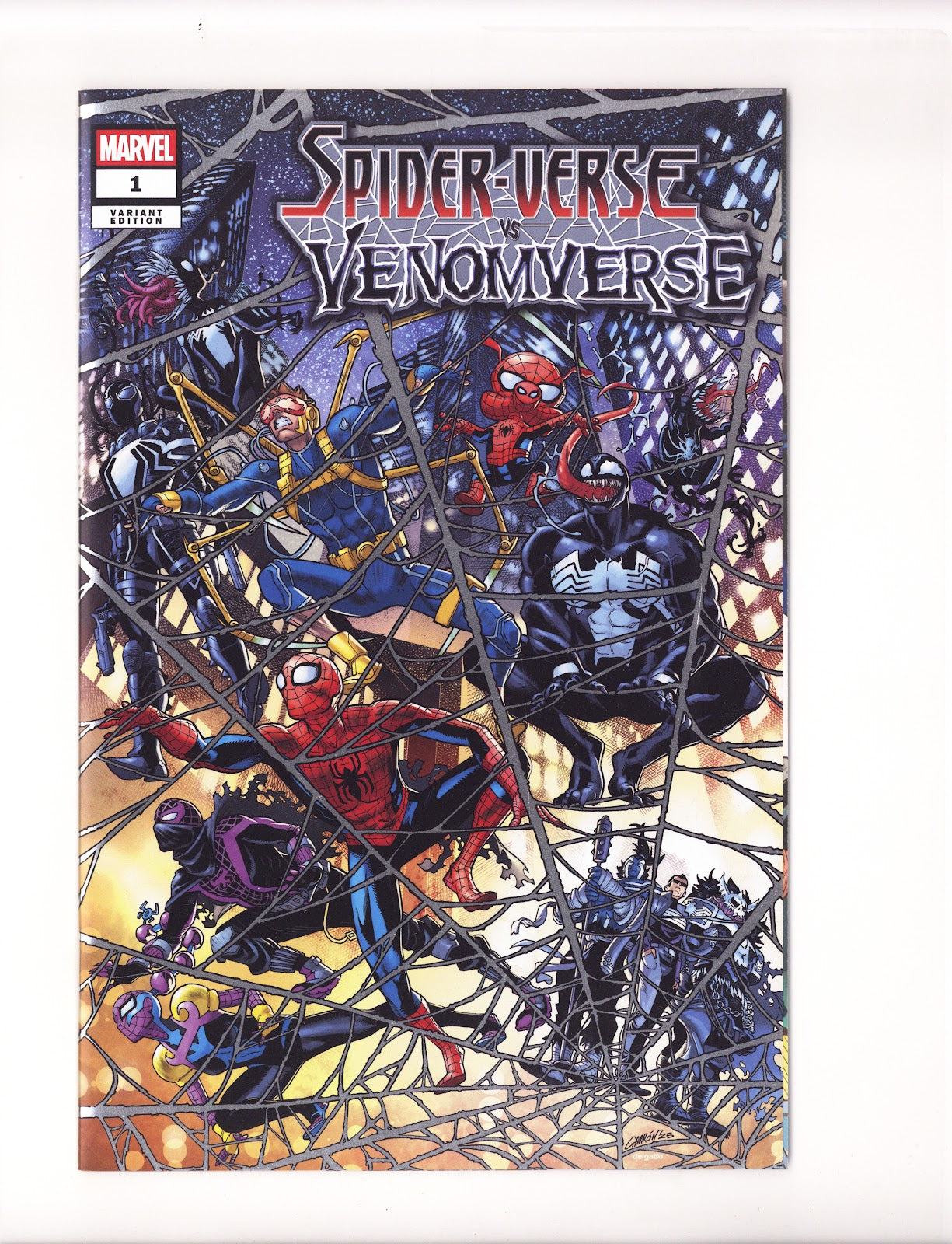 Spider-Verse vs. Venomverse 1 High Grade (2025) Garron Foil Variant 