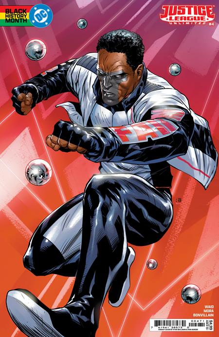 JUSTICE LEAGUE UNLIMITED #4 CVR E RYAN BENJAMIN BLACK HISTORY MONTH CARD STOCK VAR