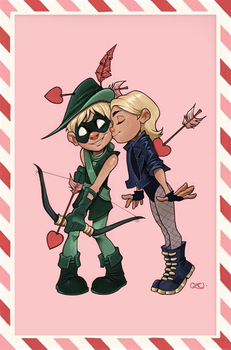 JUSTICE LEAGUE UNLIMITED #16 CVR F CHRISSIE ZULLO VALENTINES DAY CARD STOCK VAR (DC K.O.)