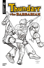 THUNDARR THE BARBARIAN #2 CVR L JOSEPH MICHAEL LINSNER LINE ART VAR thumbnail