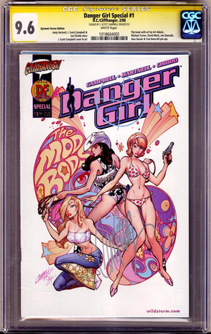 Danger Girl Special 1 CGC 9.6 (NM+) (2000) Campbell Dynamic Forces Exclusive Variant Signed x1 Cover J. Scott Campbell