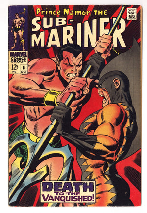 Sub-Mariner Vol 1 6  FN- (5.5)   (1968)