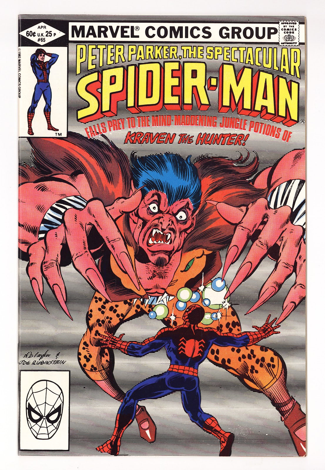 The Spectacular Spider-Man Vol 1 65  High Grade   (1982)     