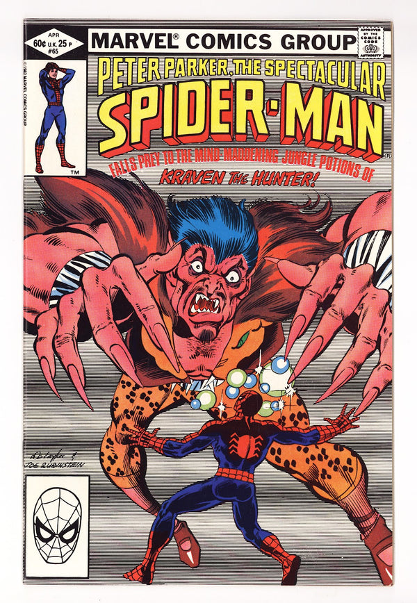 The Spectacular Spider-Man Vol 1 65  High Grade   (1982)