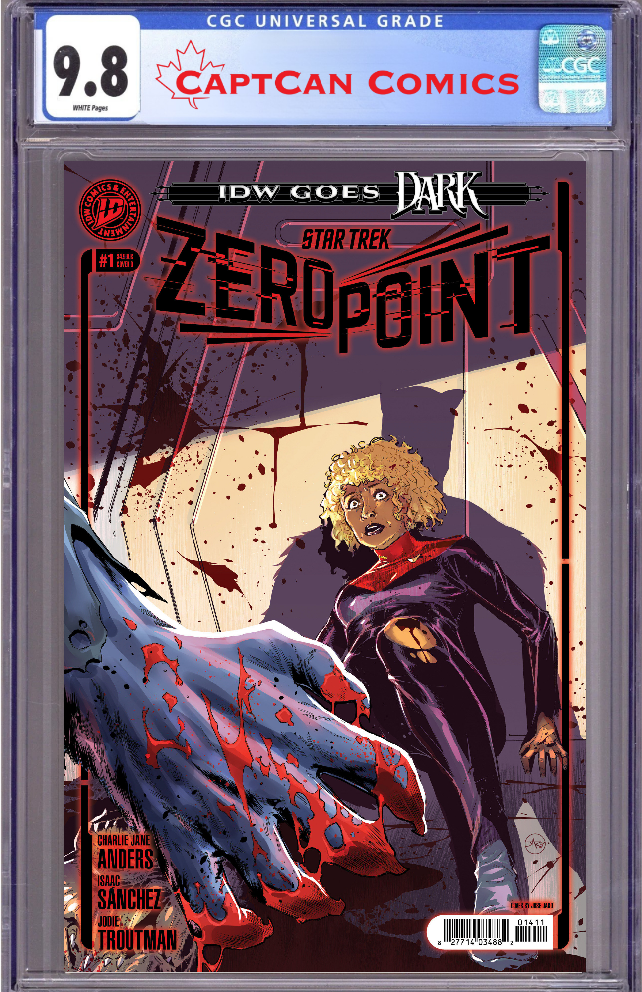 STAR TREK: ZERO POINT #1 VARIANT D (JARO IDW GOES DARK VARIANT)