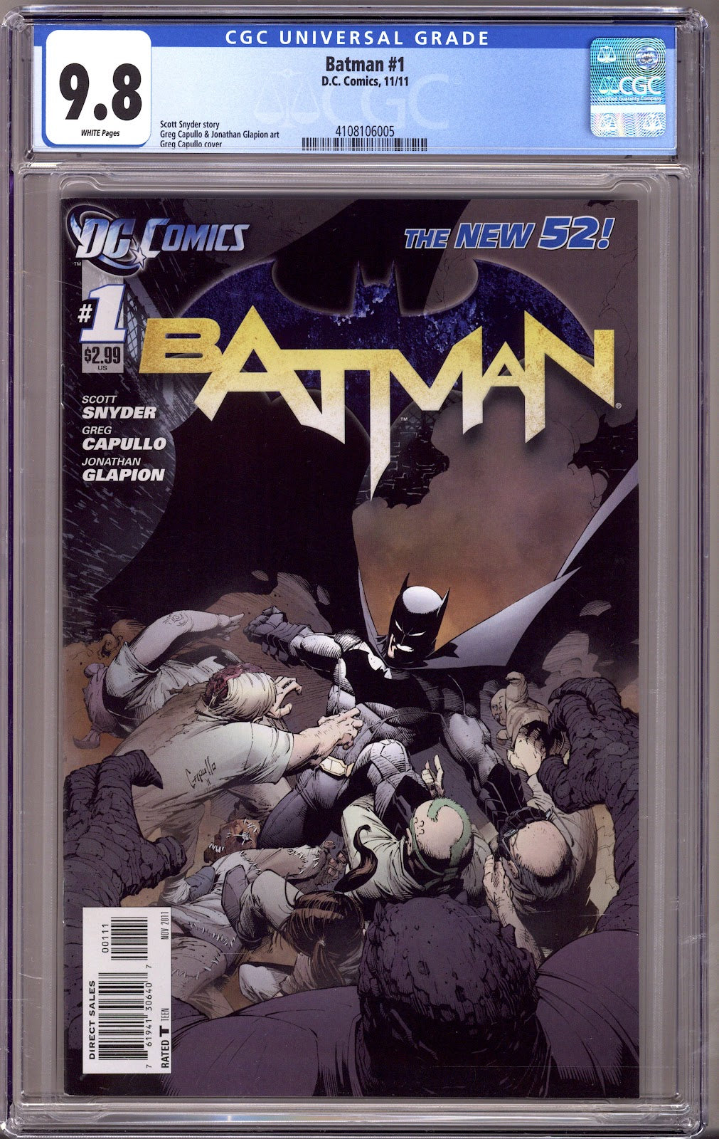 Batman Vol 2 1 CGC 9.8 (NM/M) (2011) 