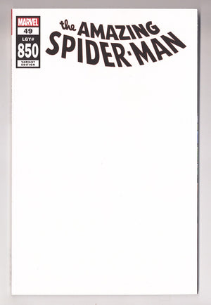 Amazing Spider-Man Vol 5 49 (850) High Grade (2020) Blank Variant