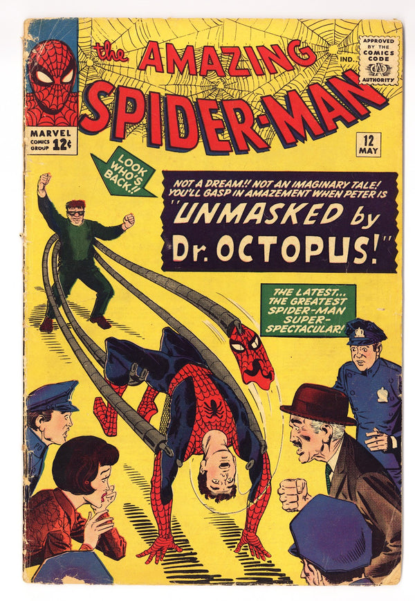 The Amazing Spider-Man Vol 1 12  GD (2.0) Letter Clipped  (1964)