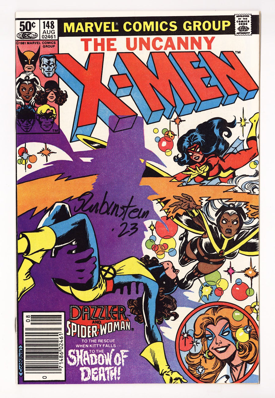The Uncanny X-Men Vol 1 148 NM- (9.2) (1981) Newsstand Signed x1 Cover Joe Rubinstein 
