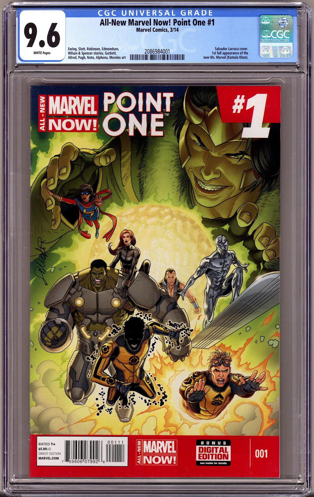 All-New Marvel Now! Point One 1 CGC 9.6 (NM+) (2014) 