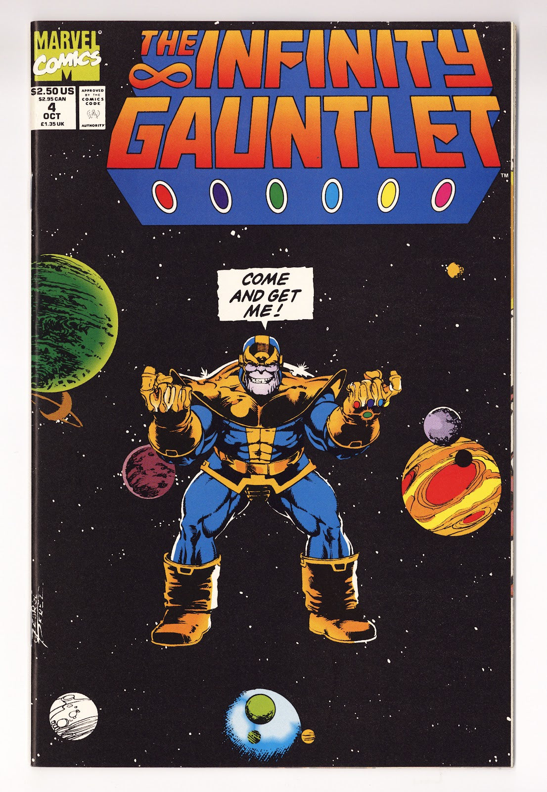 The Infinity Gauntlet Vol 1 4 VF+ (8.5) (1991) 