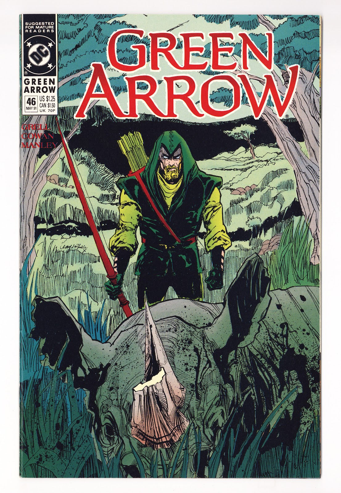 Green Arrow Vol 2 46  High Grade   (1991)