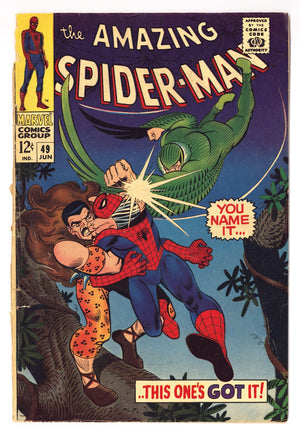 The Amazing Spider-Man Vol 1 49 Last Page & Back Cover Missing (1967)