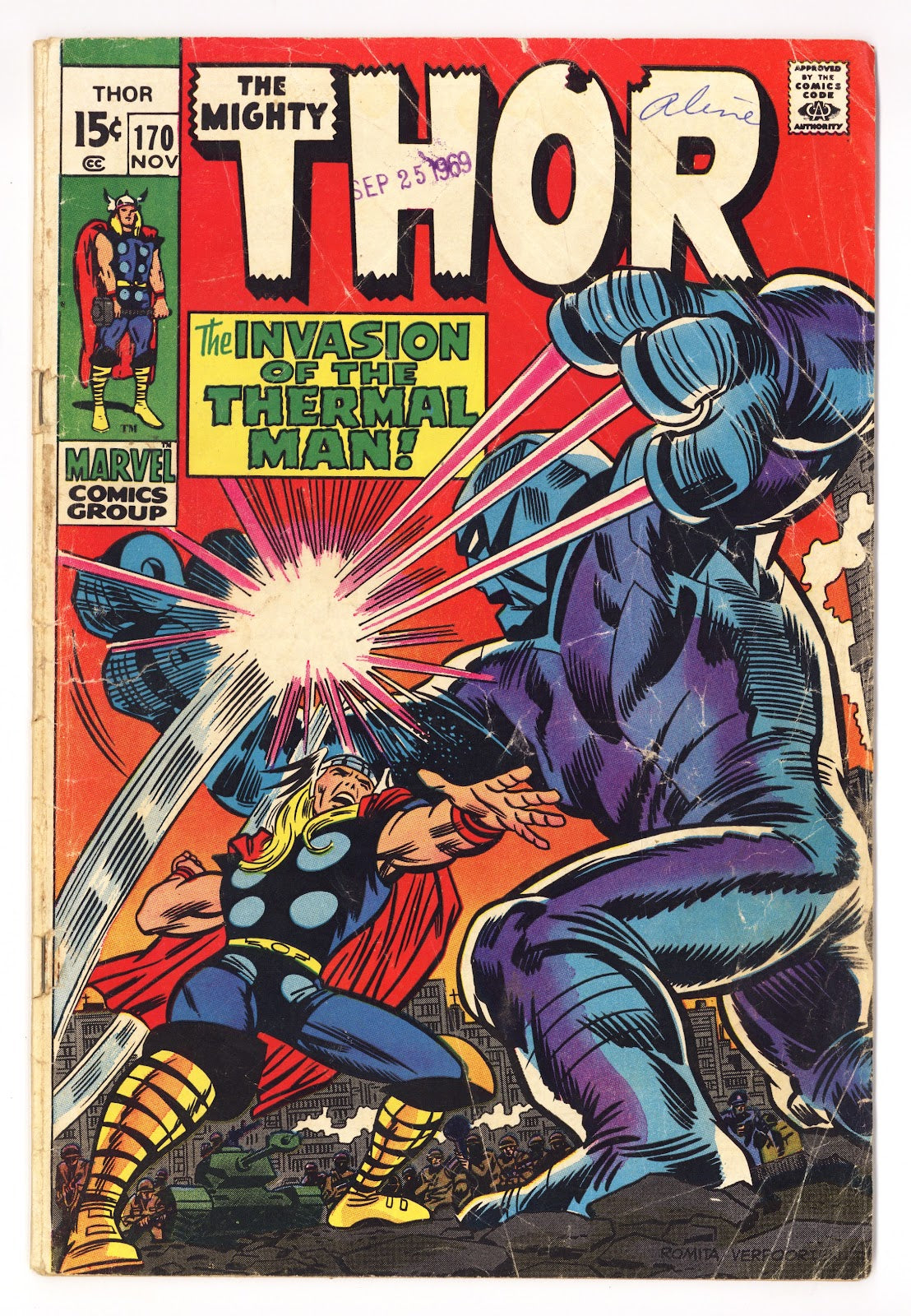 Thor Vol 1 170 GD+ (2.5) (1969) 