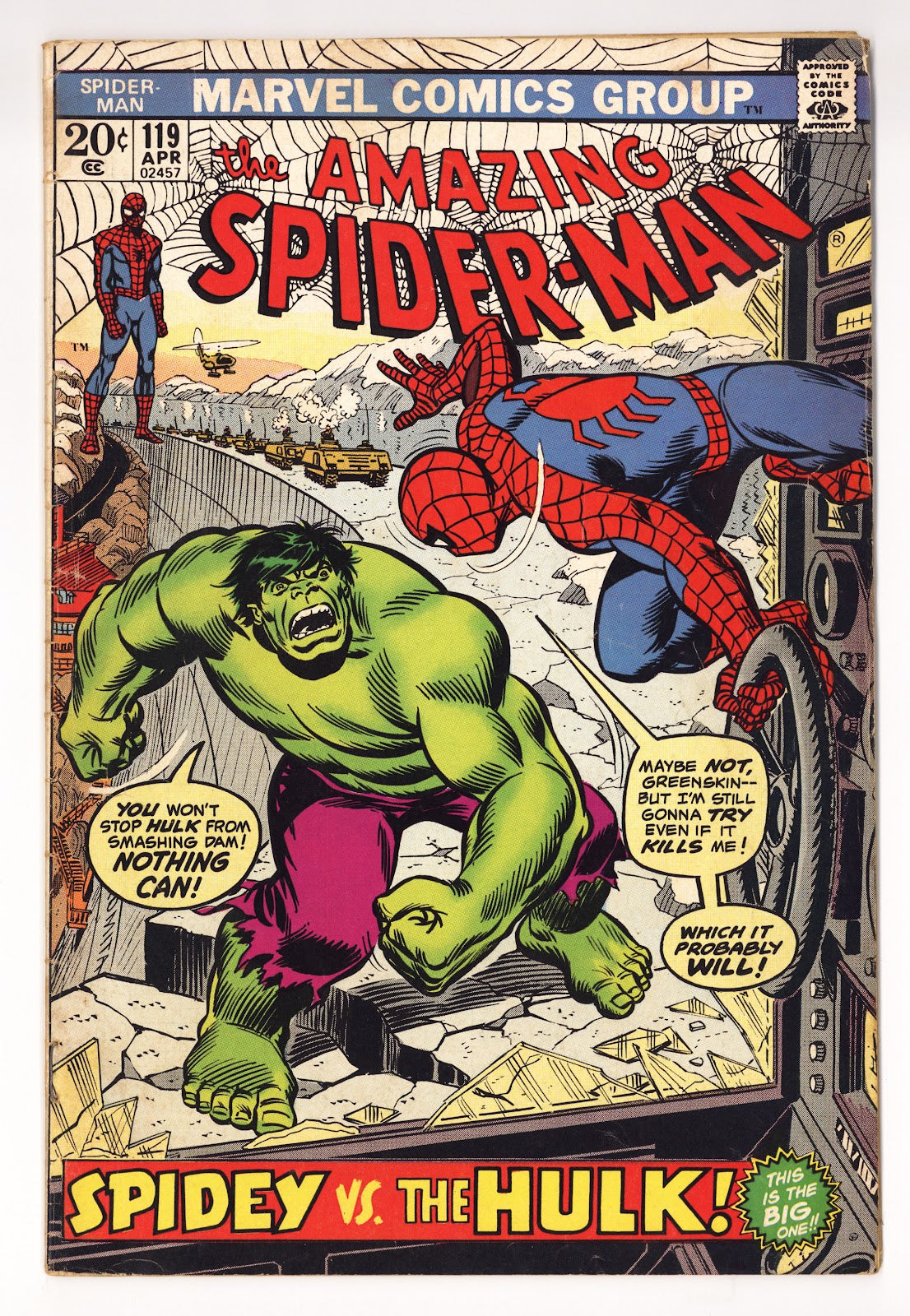 The Amazing Spider-Man Vol 1 119  VG+ (4.5)   (1973)