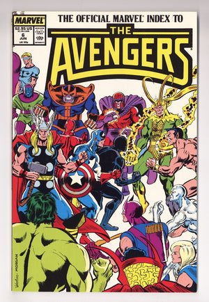 The Official Marvel Index to the Avengers Vol 1 6  High Grade   (1988)