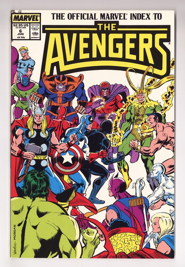 The Official Marvel Index to the Avengers Vol 1 6  High Grade   (1988)