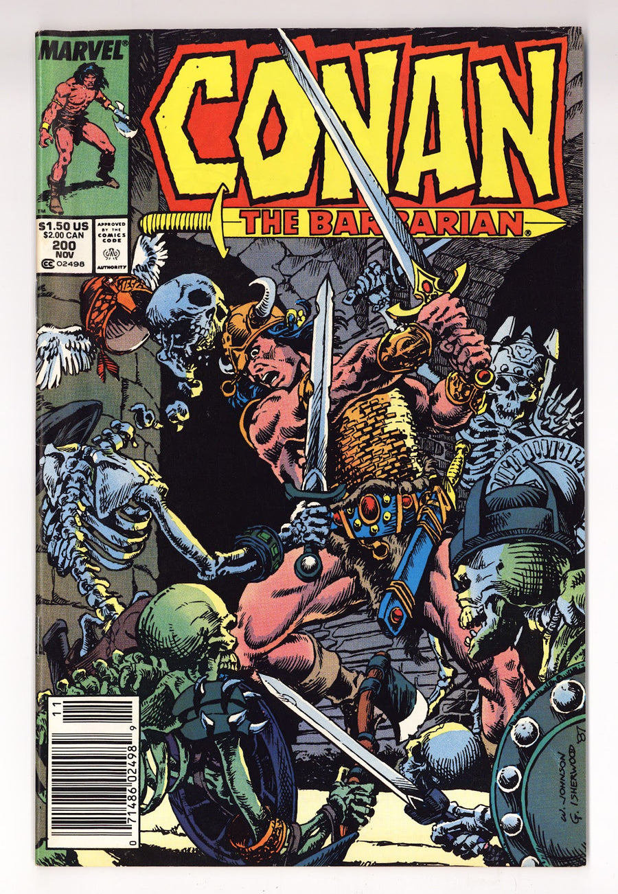 Conan the Barbarian Vol 1 200  Mid Grade   (1987)   Newsstand