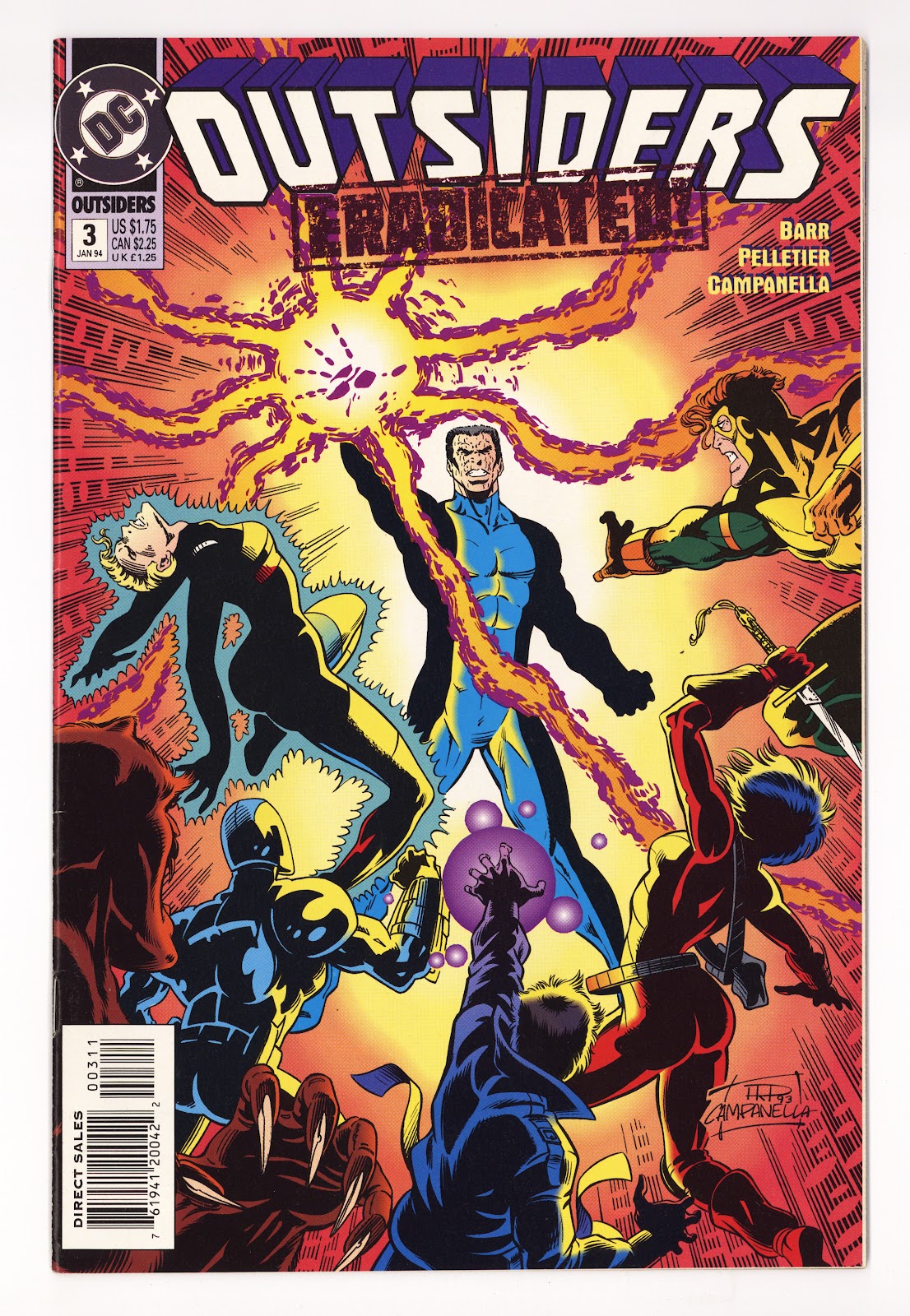 Outsiders Vol 2 3  Mid Grade   (1994)