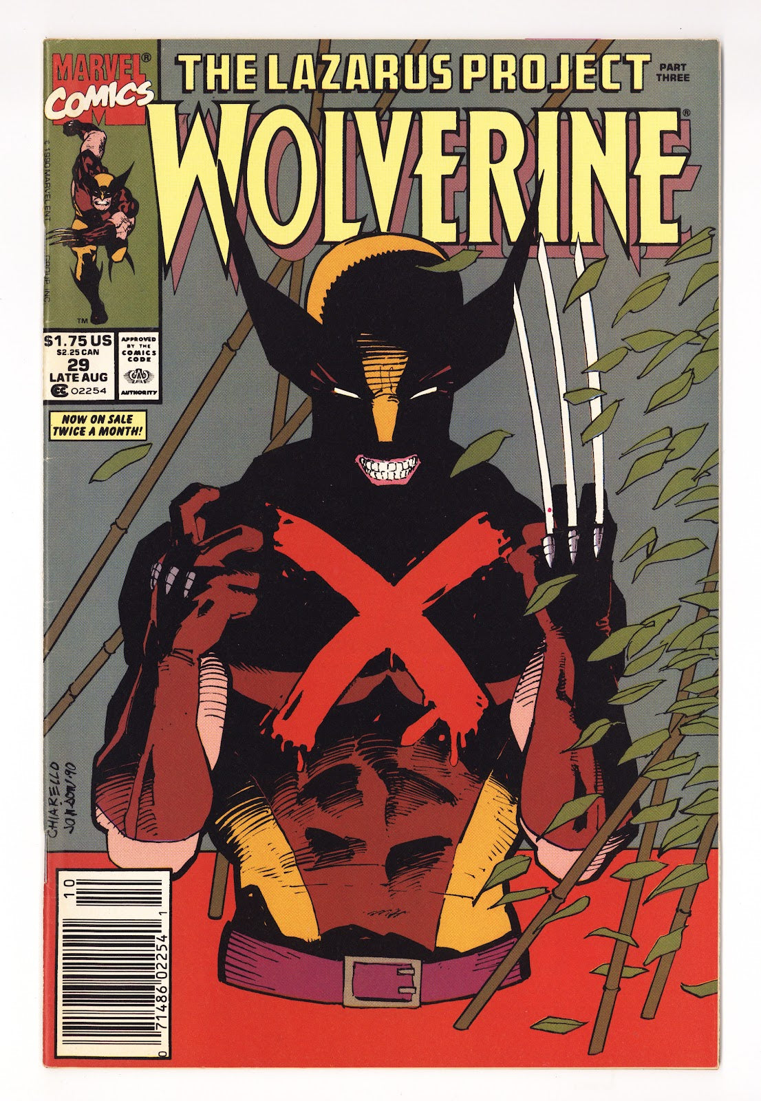 Wolverine Vol 2 29  Mid Grade   (1990)   Newsstand