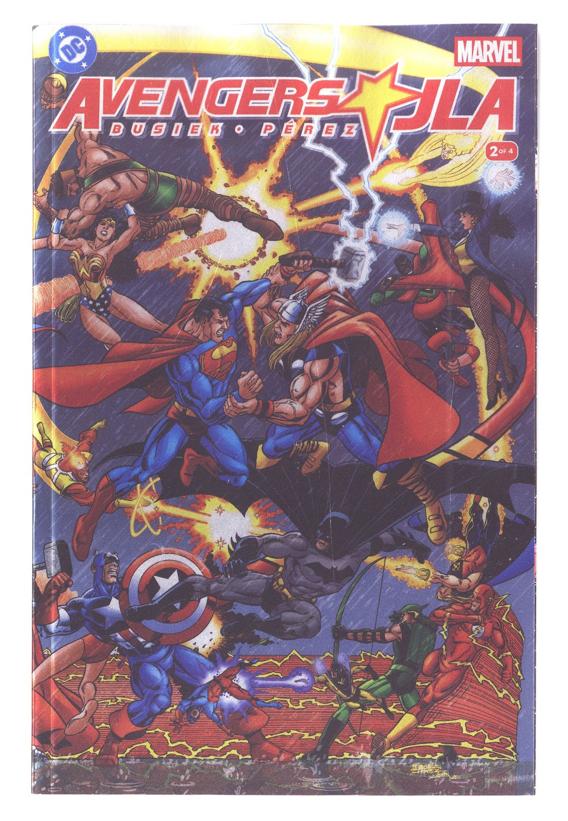 Avengers / JLA 2 Pérez Facsimile Foil Variant (2026)