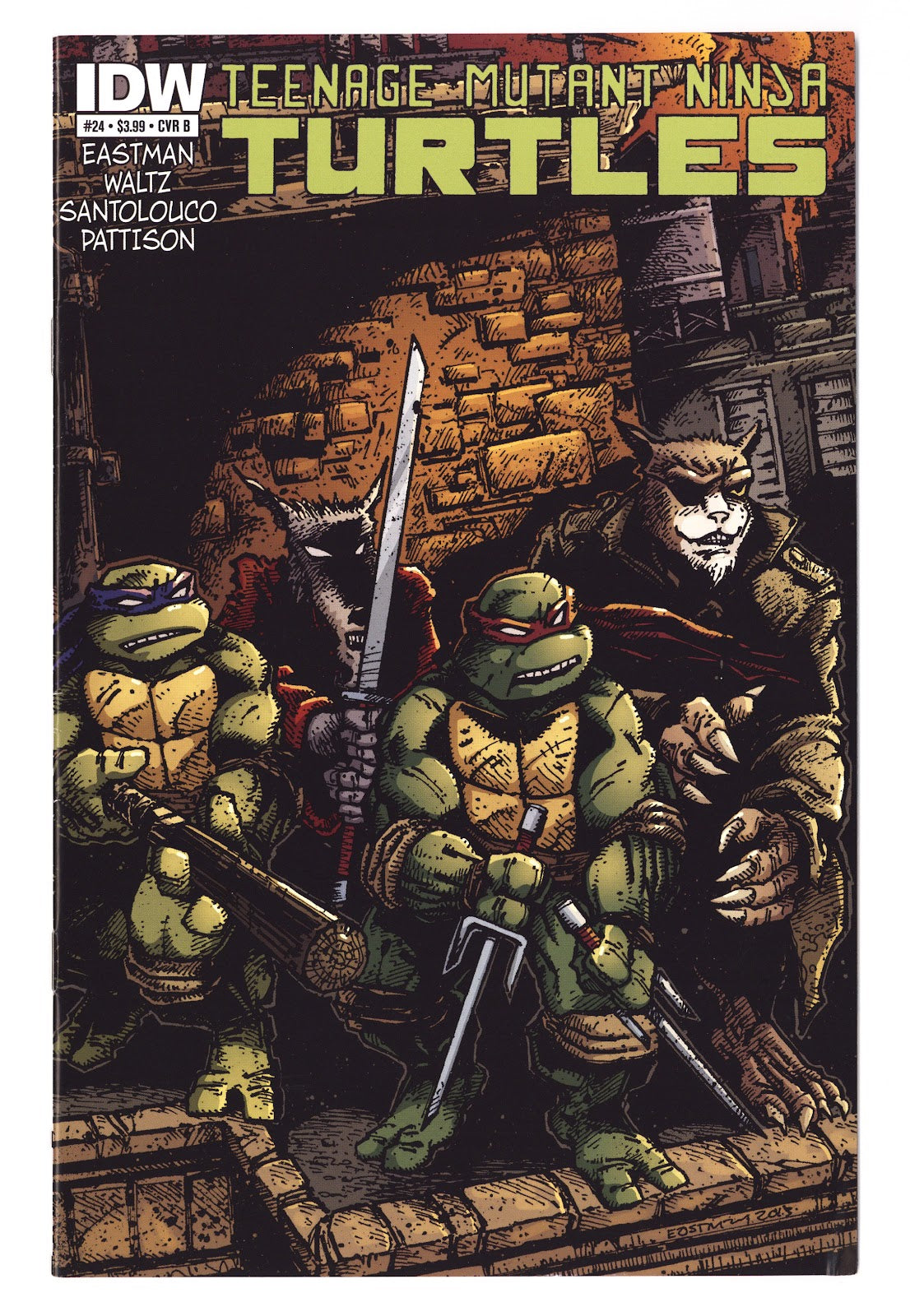 Teenage Mutant Ninja Turtles Vol 5 24 Mid Grade (2013) Eastman Variant 