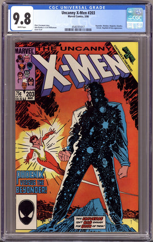 The Uncanny X-Men Vol 1 203 CGC 9.8 (NM/M)   (1986)