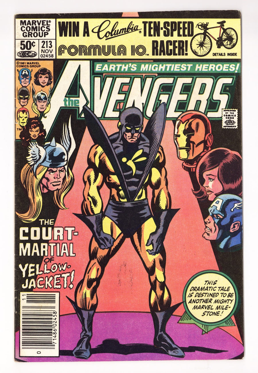 The Avengers Vol 1 213  Low Grade   (1981)   Newsstand  