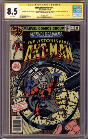 Marvel Premiere 47 CGC 8.5 (VF+) (1979) Signed x5 Cover Layton, Sharen, Romita Jr, Shooter & Michelinie