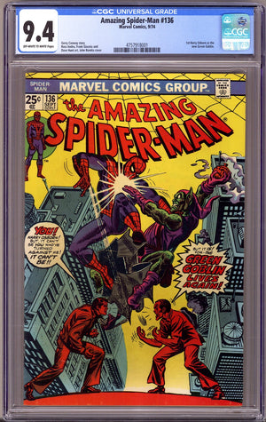 The Amazing Spider-Man Vol 1 136 CGC 9.4 (NM)   (1974)