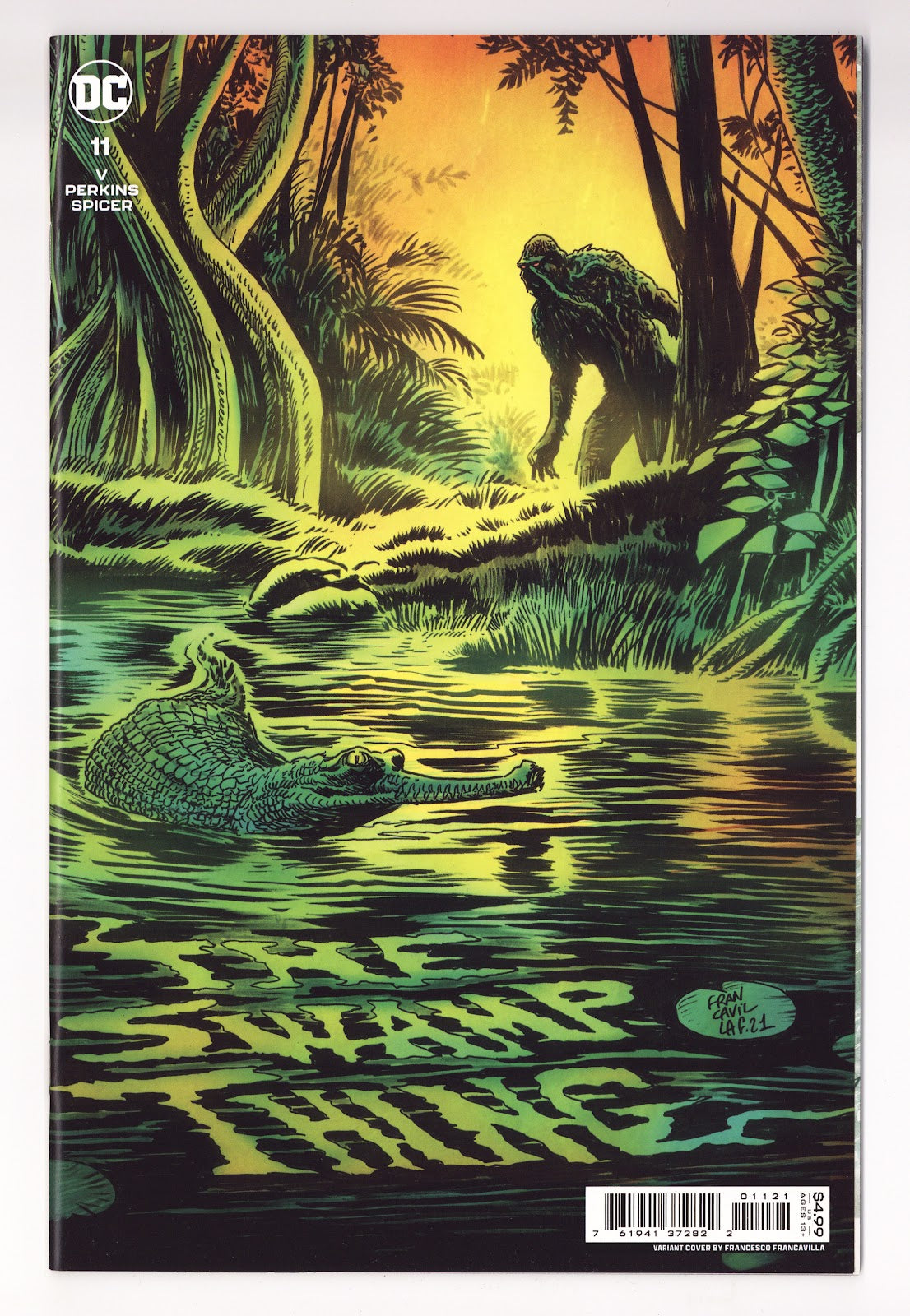 The Swamp Thing Vol 1 11 High Grade (2022) Francavilla Variant 