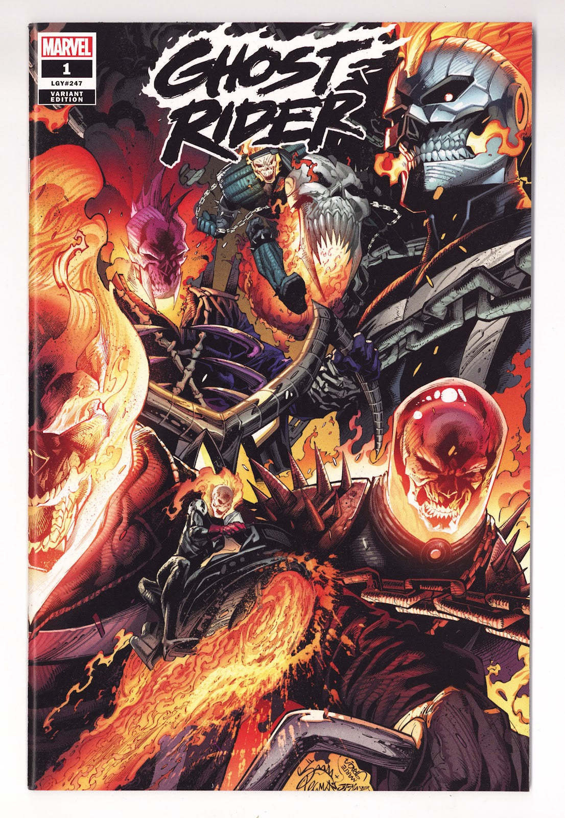 Ghost Rider Vol 9 1 (247) High Grade (2022) Stegman Wraparound Variant 