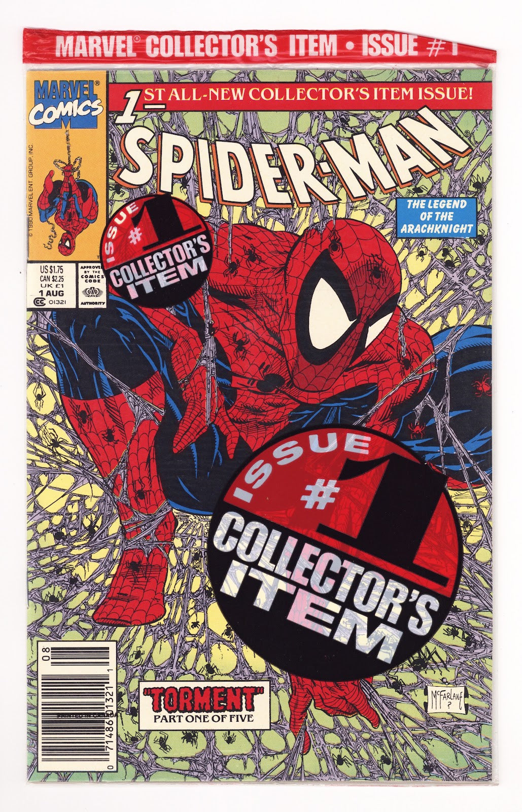 Spider-Man Vol 1 1 Sealed (1990) Newsstand 