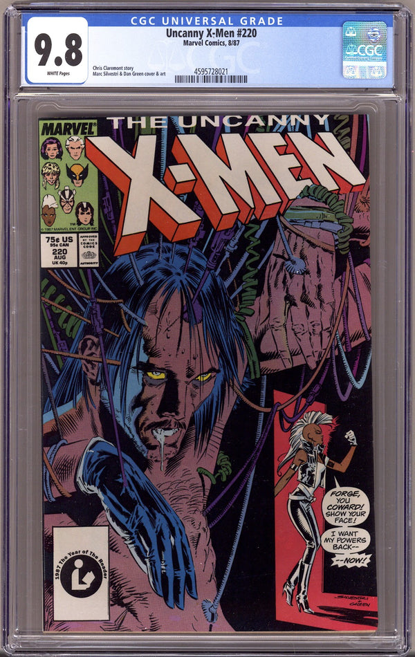 The Uncanny X-Men Vol 1 220 CGC 9.8 (NM/M)   (1987)