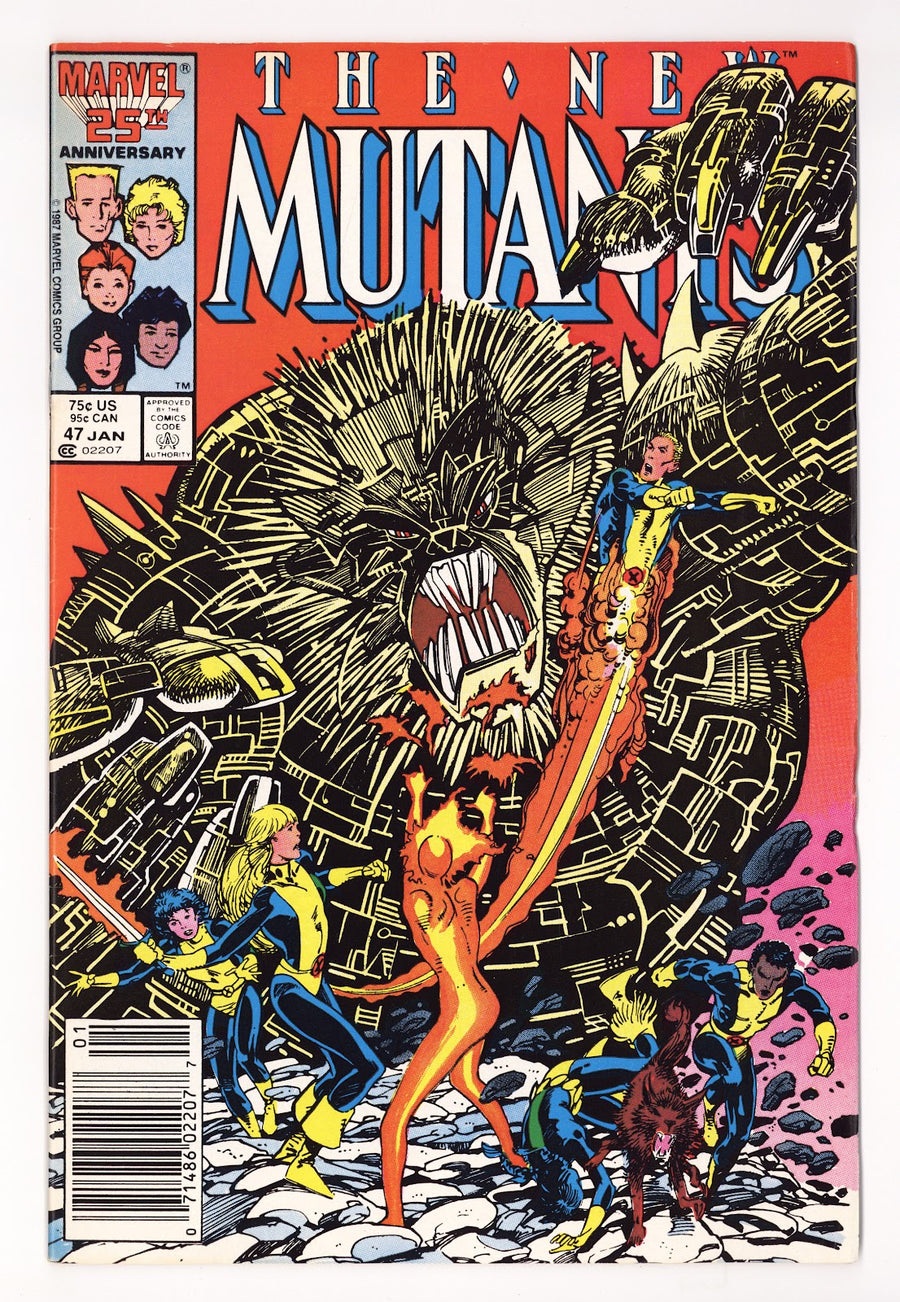 The New Mutants Vol 1 47 Mid Grade (1987) Newsstand 