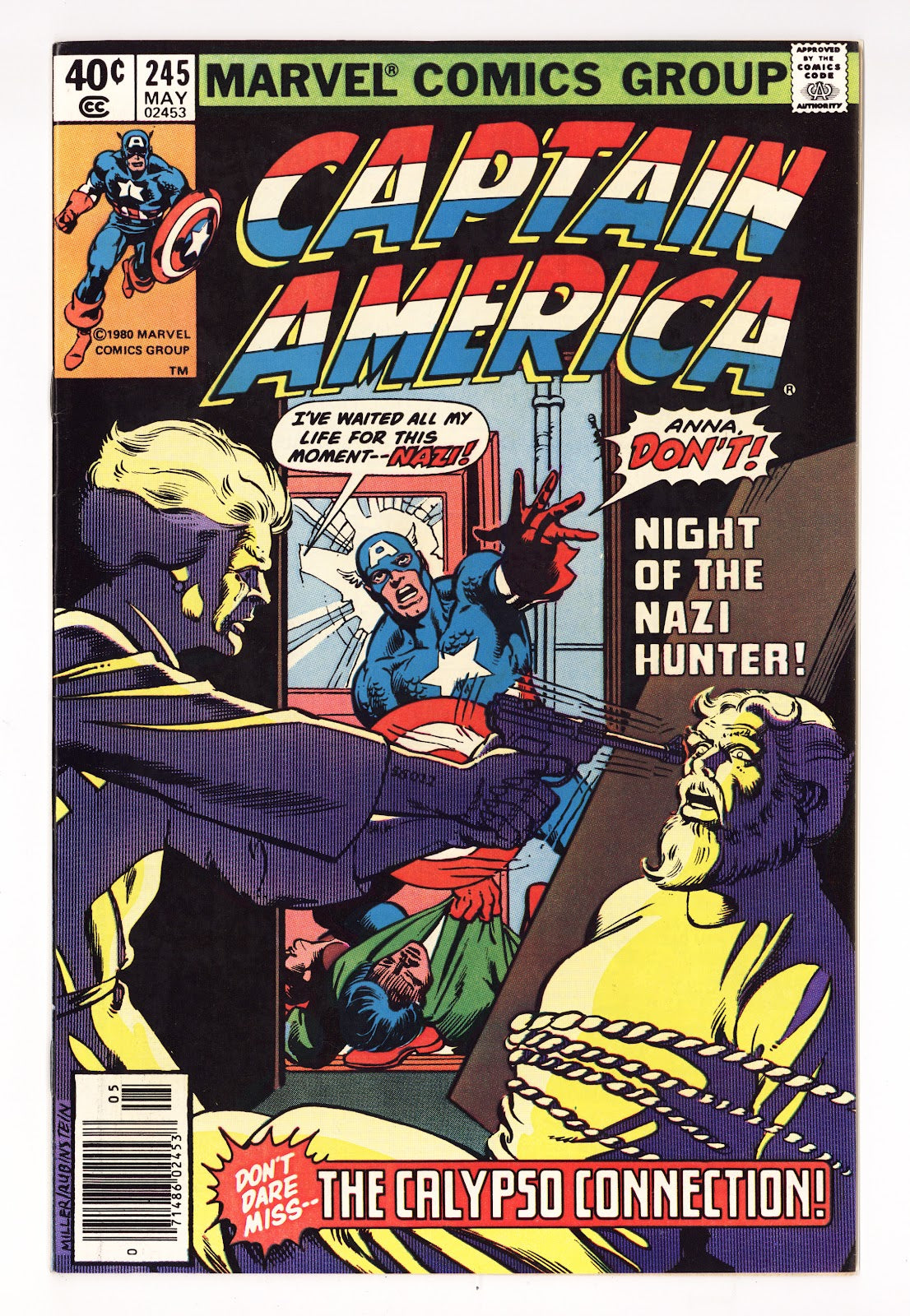 Captain America Vol 1 245  Mid Grade   (1980)   Newsstand  