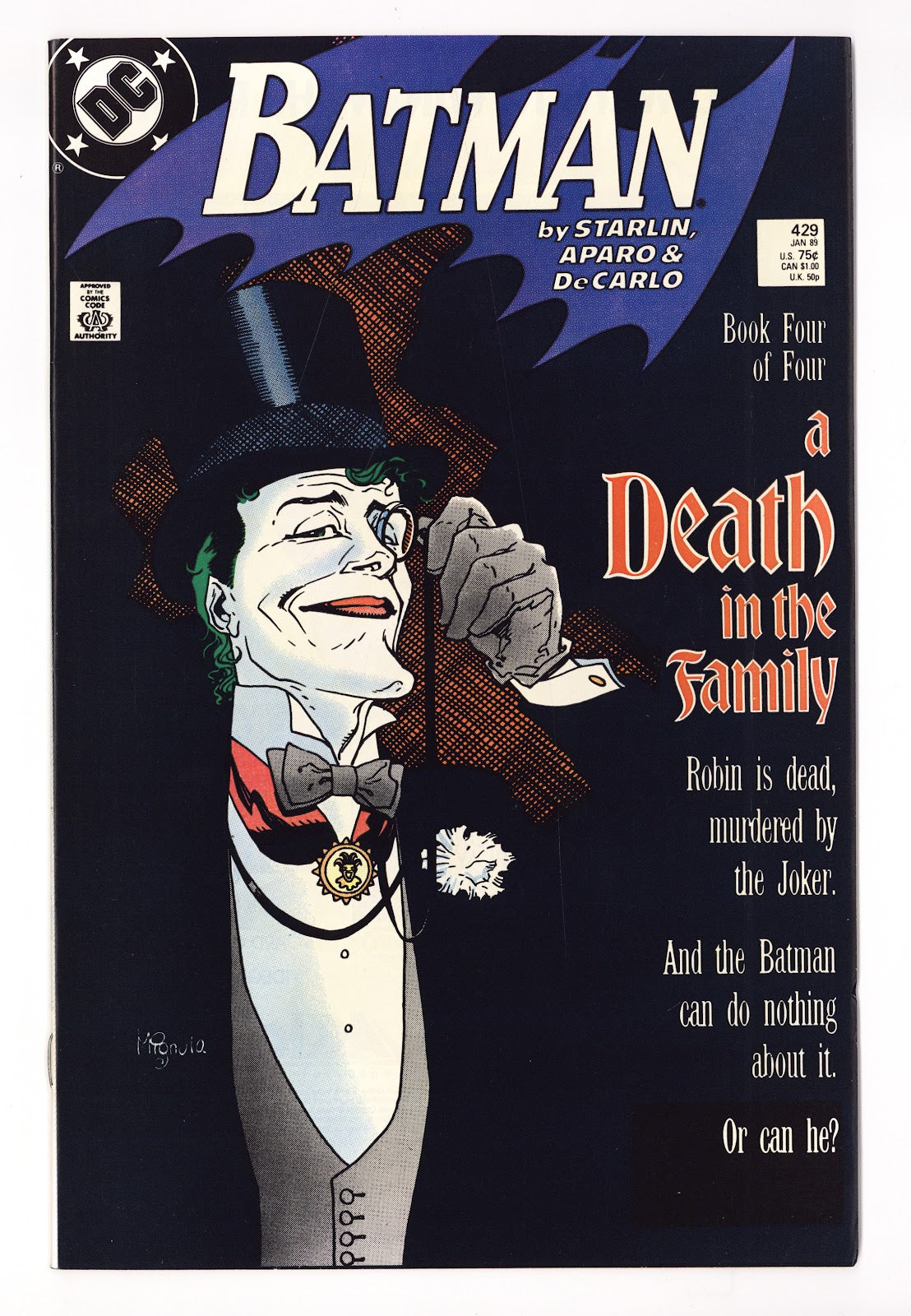 Batman Vol 1 429 VF+ (8.5) (1989)  