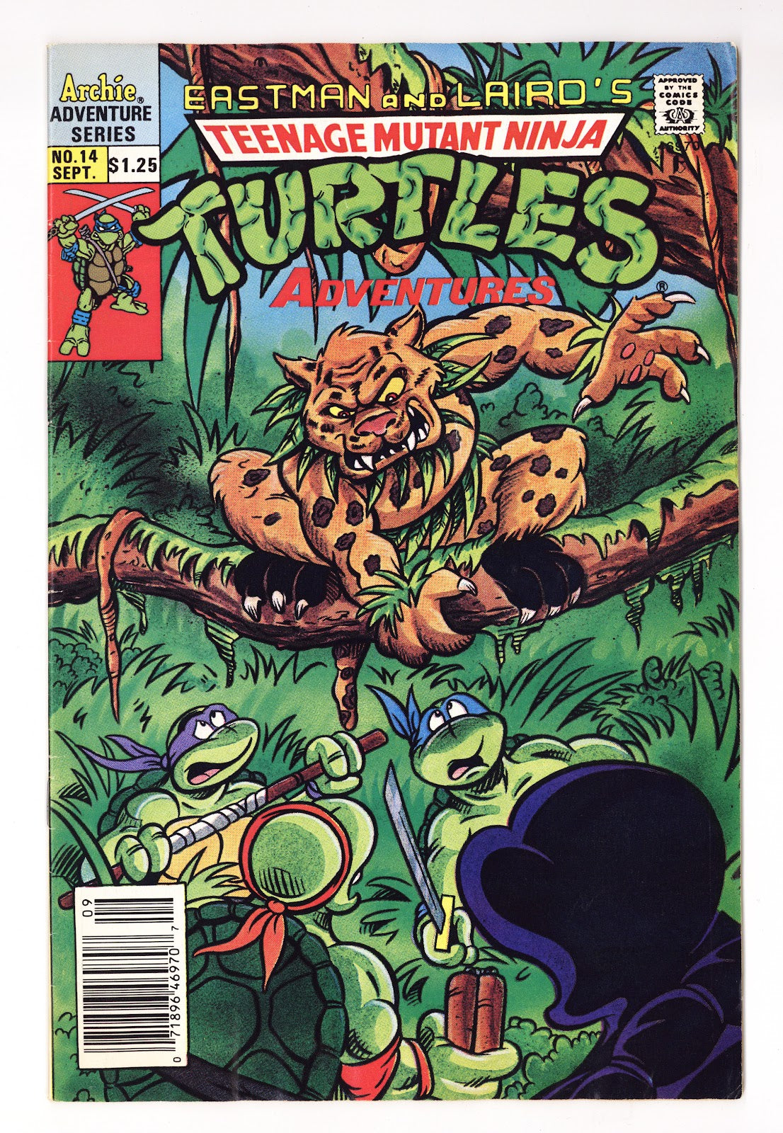 Teenage Mutant Ninja Turtles Adventures Vol 2 14  Low Grade   (1990)   Canadian  