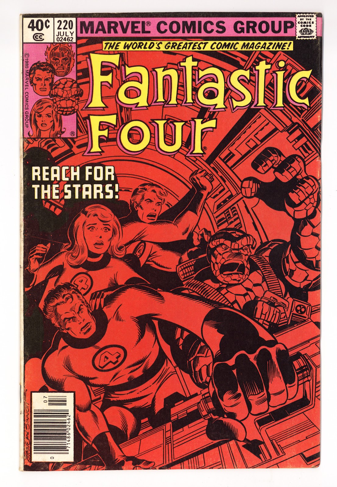 Fantastic Four Vol 1 220 Low Grade (1980) Newsstand 