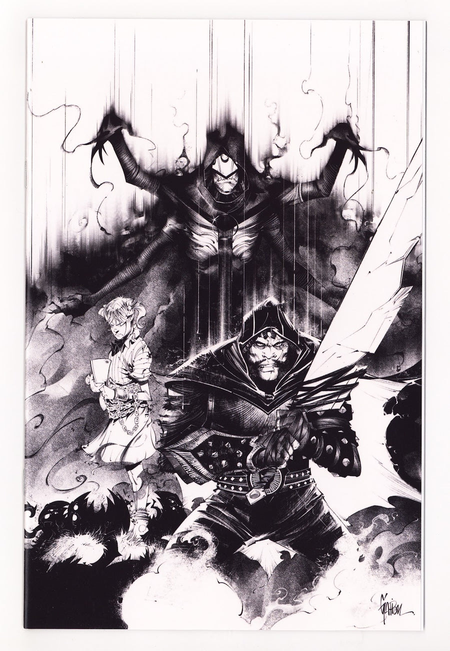 Spawn the Curse of Sherlee Johnson #8 Glapion Virgin B&W Variant