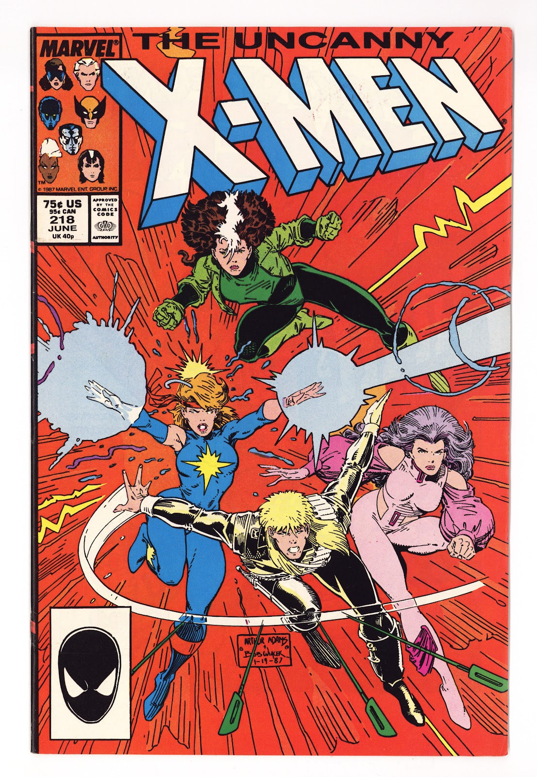 The Uncanny X-Men Vol 1 218  High Grade   (1987)