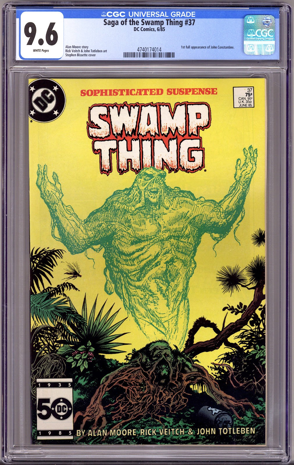 The Saga of Swamp Thing Vol 2 37 CGC 9.6 (NM+)   (1985)