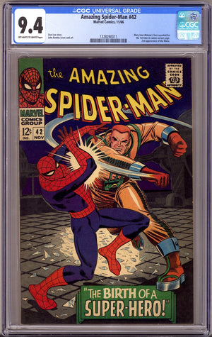 The Amazing Spider-Man Vol 1 42 CGC 9.4 (NM) (1966)
