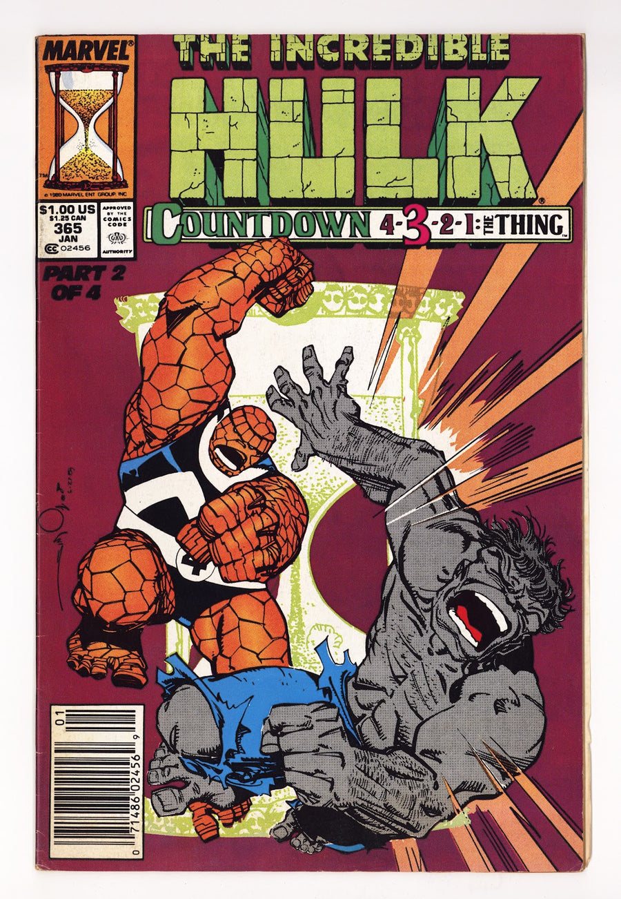 The Incredible Hulk Vol 1 365  Mid Grade   (1990)   Newsstand  