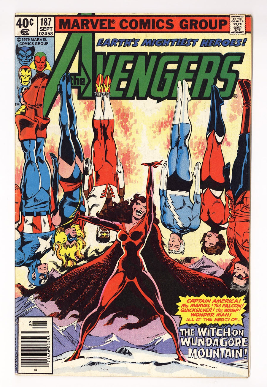 The Avengers Vol 1 187  Mid Grade   (1979)   Newsstand  